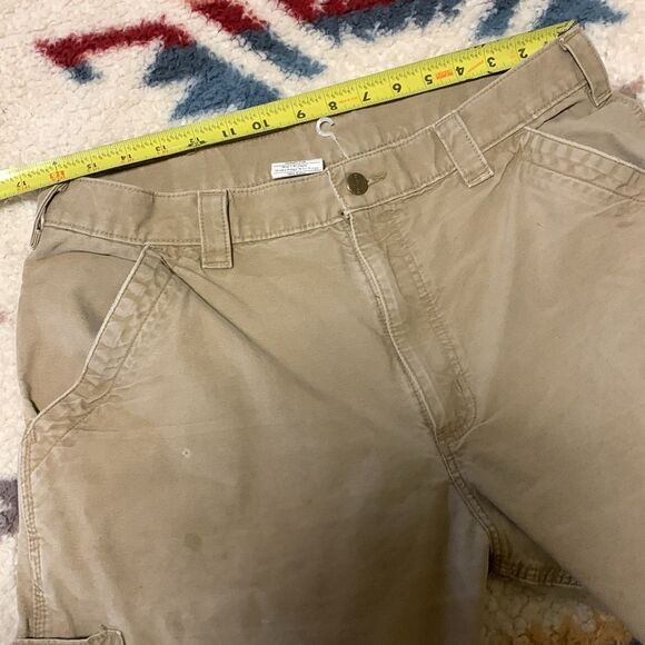 CARHARTT, dungaree, well loved, 36x32 - Picture 12 of 13